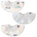 [Comfort U] слюнявчик нагрудник baby bib мужчина девочка лепесток type 3 шт. комплект . вода мягкий 360 раз вращение размер регулировка возможность водонепроницаемый красный 