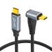Mriocan L знак type USB Type-C кабель, 100W PD внезапный скорость зарядка соответствует 10Gbps высокая скорость данные пересылка, 4K@60Hz видео выход, нейлон сборник 