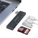MOGOOD USB ступица 5-in-1 Type A ступица USB3.0+2×USB2.0 SD/TF устройство для считывания карт multiport адаптер PC/