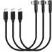 30 cm USB C из USB C кабель 3шт.@,SUMPK прямой угол 90 раз C type PD внезапный скорость зарядка кабель 60 W USB 2.0 нейлон плетеный, Samsung Galax