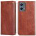 for MOTO G24 кейс блокнот type for Moto g24 покрытие XJUN сверху товар высококлассный PU кожа ручная работа высота ощущение качества кожа модный пот . отпечаток пальца .