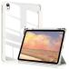 SQBEBS iPad 11 поколение кейс A16 (2025) iPad no. 11/10 поколение 10.9 дюймовый (2022) прозрачный задний покрытие авторучка порог двери ho 
