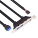 NFHK внутри часть 4 USB2.0 &amp; USB 3.0 женский крепление panel из материнская плата 9 булавка 19 булавка 20 булавка дефлектор кабель PCI bracket 