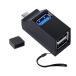 Type-C ступица 3 порт модель c ступица USB3.0+USB2.0 combo миниатюрный порт повышение высокая скорость легкий мобильный удобный 1 штук входит compact (bla