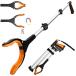 Housolution Magic рука захват палка мусор .. помощь рука общая длина 110CM выдерживаемая нагрузка 3kg длинный модель магнит встроенный 3 уровень складной 