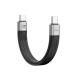 aceyoon USB C кабель 14cm короткий . Flat силикон кабель максимальный 240W PD супер внезапный скорость зарядка 14 см зарядка код USB4.0