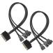 Kiligen 2 шт SATA из 3 way 3 булавка / 4 булавка PMW 12V PC кейс вентилятор источник питания адаптер кабель,3 булавка кроме того, 4