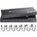 KCEVE HDMI USB3.0 KVM переключатель 4 ввод 1 мощность,4K@60Hz соответствует EDIDemyu рацион установка,USB3.0 порт ×4,4 шт. PC.