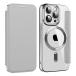 MuZiF iPhone 12 Pro Max для кейс блокнот type Magsafe соответствует прозрачный задняя сторона прозрачный высококлассный .PU кожа долгосрочный магнит магнит s