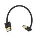Poyiccot 8K HDMI кабель L type,0.3m ультратонкий мягкий 48Gbps HDMI кабель короткий ., сверху направление супер высокая скорость UHD 2.1.