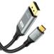 Angusplay 16K USB-C DisplayPort изменение кабель 1M 8K 40Gbps Thunderbolt 4/3 Type-C