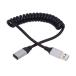 NFHK кабель USB 3.0 модель A мужской - USB-C модель C женский стрейч пружина кабель 100cm удлинение 5Gbpste