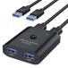 USB переключатель 2 ввод 2 мощность USB3.0 переключатель контейнер 2 шт. PC. клавиатура / мышь / принтер / сканер /Web камера и т.п. . вместе иметь USB переключатель машина mau