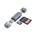 SD устройство для считывания карт CompactFlash Leader SD/TF карта память карта адаптор двойной слот USB-C/A многоформатное считывающее устройство для флэш-карт 2-i