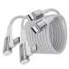 toocki usb c кабель L знак [1M+1M]2 шт. комплект PD/QC 60W/3A внезапный скорость зарядка разъединение предотвращение нейлон плетеный Android iPho