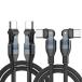 PD240W USB Type C �P�[�u�� USB-C to USB-C �k���^ 180����]�y1M*2�z5A�}���[�d �f�[�^�]���� �^�C�vc �[