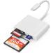 Parishop USB C SD устройство для считывания карт iPhone 15/Mac/iPad для 3 слот USB Type C - CF/SD/TF карта 
