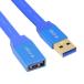 Cablecc 5Gbps Ultra Flat тонкий USB 3.0 модель A мужской - USB3.0 A женский удлинение кабель голубой диск SSD