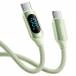 toocki usb c кабель 100W 1M LED дисплей имеется модель C PD/QC внезапный скорость зарядка typec нейлон плетеный данные пересылка iP