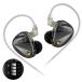 KZ Vader Pro in year монитор слуховай аппарат, Triple динамик Driver IEM,4.. тюнинг переключатель имеется, все частота стерео звук. .