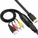 RCA to HDMI изменение конвертер AV to HDMI изменение конвертер RCA Composite 3 цвет терминал hdmi изменение адаптер 1080P/