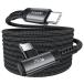 toocki USB C кабель L знак 240W/5A Type-c L type PD3.1 внезапный скорость зарядка разъединение предотвращение нейлон плетеный Android iPhone