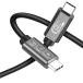 Angusplay USB-C Thunderbolt 5 кабель 0.5m 240W мощность PD3.1 внезапный скорость зарядка 16K@60Hz соответствует максимальный 80Gbp