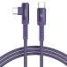 toocki usb c кабель 2M L знак модель c L type typec cable 60W PD соответствует 3A внезапный скорость зарядка cable нейлон плетеный Qui