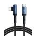 toocki usb c кабель 2M L знак модель c L type typec cable 60W PD соответствует 3A внезапный скорость зарядка cable нейлон плетеный Qui