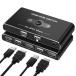 KVM переключатель HDMI 2 ввод 1 мощность KVM переключатель персональный компьютер 2 шт. клавиатура / мышь / дисплей 1 шт. вместе иметь возможен переключатель контейнер 4K@60Hz видео выход 