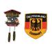 A-ONE Black Forest Shepherd Cuckoo Clock Germany 3D Locker Refrigerator Magnet 1PC+Deutschland Decorative Applique Patch 1PC, Vintage Fridge M¹͢