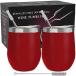 CHILLOUT LIFE Stainless Steel Wine Tumblers 2 Pack 12 oz - Double Wall Vacuum Insulated Wine Cups with Lids and Straws Set for Coffee, Wine, C¹͢