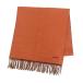  Hermes cashmere muffler rektoveruso unisex orange Brown HERMES used [ apparel * small articles ]