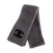  Chanel here Mark matelasse mouton muffler unisex gray CHANEL used [ apparel * small articles ]