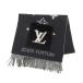  Louis Vuitton muffler холодный Ray kya Bick норка карман M74353 унисекс черный серый б/у [ одежда * мелкие вещи ]