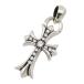  Chrome Hearts маленький CH Cross be il pave diamond подвеска с цепью SV925 Stirling 12P бриллиант б/у [ одежда * мелкие вещи ]