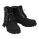  Louis Vuitton Timberland сотрудничество лодыжка ботинки монограмма мужской черный LOUIS VUITTON б/у [ одежда * мелкие вещи ]