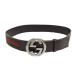  Gucci Inter locking G Sherry линия ремень 65/34 114984 унисекс темно-коричневый GUCCI б/у [ одежда * мелкие вещи ]