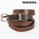  дизель DIESEL 2 -слойный наматывать кожа narrow ремень женский телячья кожа натуральная кожа б/у обработка B-WRAPYE