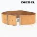  дизель DIESEL кожа широкий ремень мужской женский для мужчин и женщин телячья кожа натуральная кожа широкий Logo metal крюк B-ARMY-L