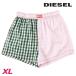  дизель DIESEL брюки нижнее белье нижний одежда мужской талия резина в клетку переключатель хлопок трусы UUBX-STARK