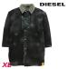  дизель DIESEL обратная сторона боа с хлопком длинное пальто мужской Vintage спрей обработка W-HALL-FUR