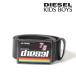  дизель Kids DIESEL KID кожаный ремень Boy телячья кожа натуральная кожа Logo пряжка одиночный булавка детская одежда мужчина BEDI