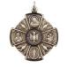 HMHInc Sterling Silver Round Four 4-Way Cross Holy Spirit Dove Medal,
