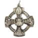Sterling Silver Pierced 5-Way Jesus Christ Scapular Medal Pendant, 1 1