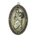 Behold Saint Christopher Medal 1 3/8 Inch Sterling Silver Travel Penda