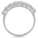 AGS Certified 1 Carat TW Seven Stone Diamond Wedding Band in 14K White