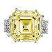 Diamond Veneer - 12Ct. Asscher Cut Center Set with Double Sided Baguet