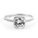 Sterling Silver 2 Carat Brilliant Cut CZ Engagement Ring