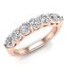 0.70 ct tw Seven Stone Diamond Wedding Band Ring 18K Rose Gold (Ring S